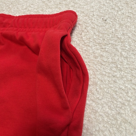 Nike Women's Sportswear Plus Size Club Fleece French Terry Shorts - Red NWOT - Picture 6 of 11